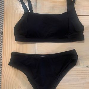 Black high waisted bikini
